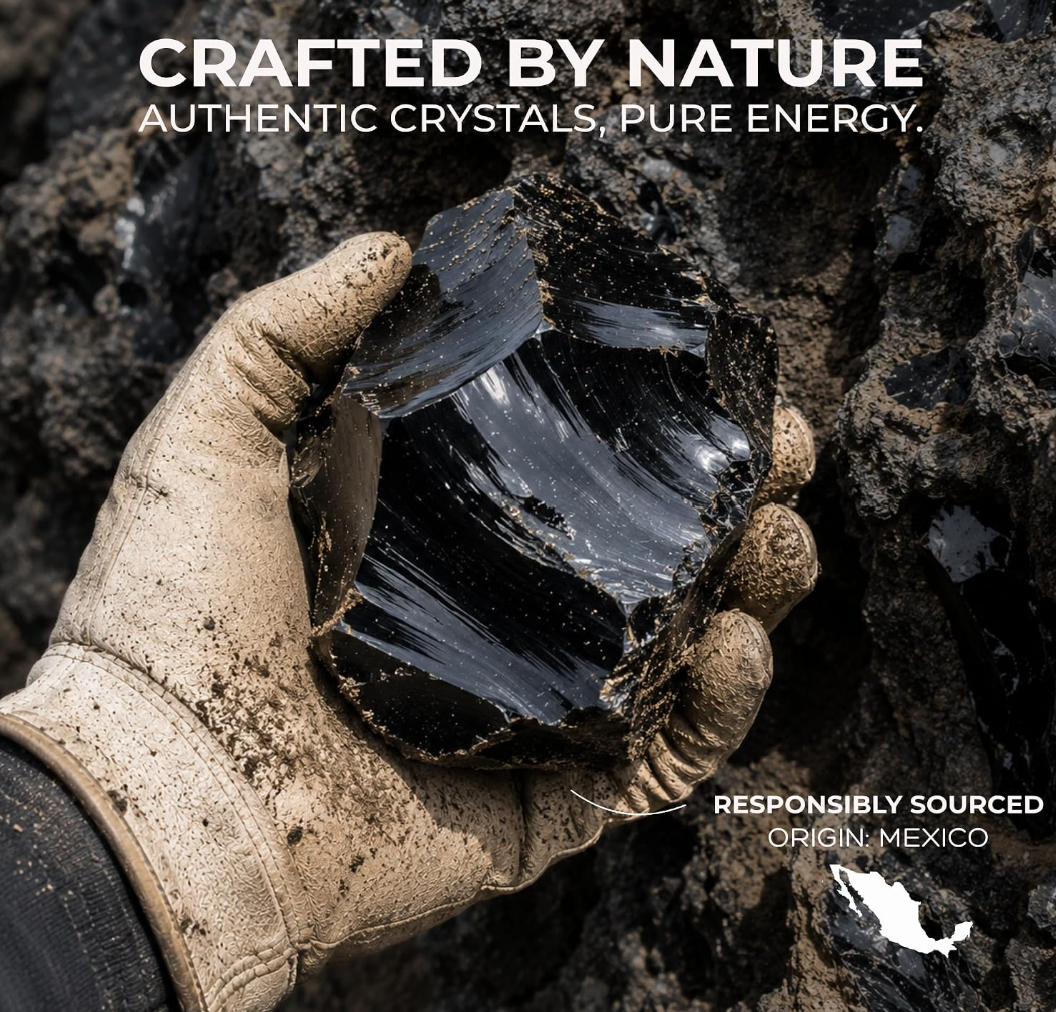 Anima® Large Raw Natural Obsidian Crystal