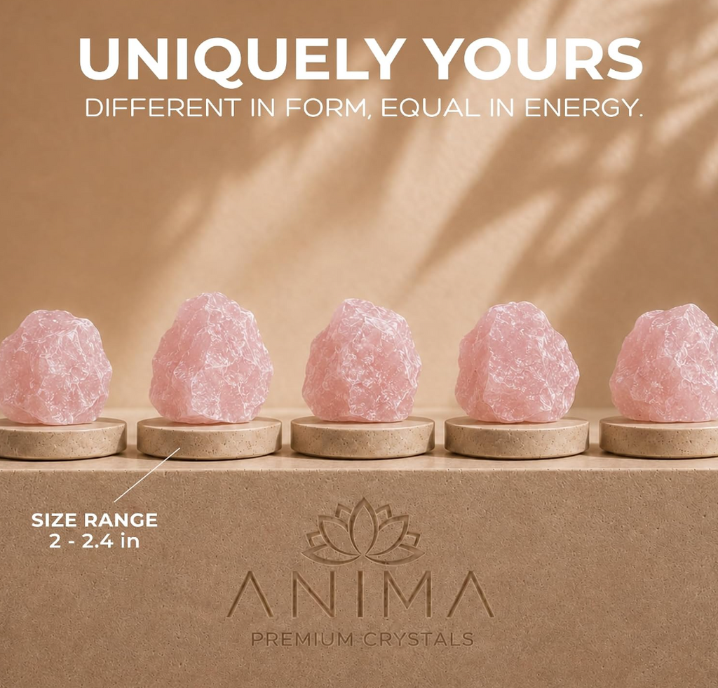Anima® Large Raw Madagascar Rose Quartz Crystal