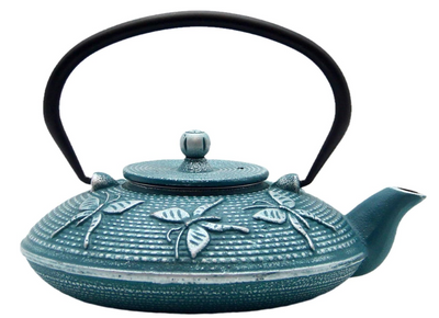 SECHUDO Tea Kettle Coated Cast Iron - Butterfly Pattern
