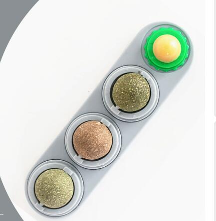 Total Feline Euphoria: The 4-Pack Rotational Catnip & Silvervine Wall Ball Set