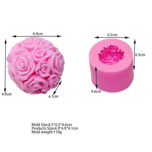 3D Aromatherapy Non-stick Bubble Cube Candle Mold Anakha H. Nyx