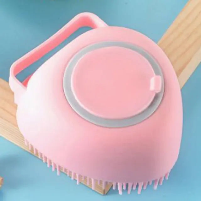 Ergonomic Silicone Pet Bath Brush &amp; Massage Grooming Scrubber Anakha H. Nyx