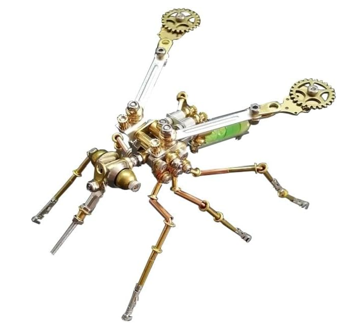 Lovewenying Steampunk Mosquito 3D Metal Model Kit