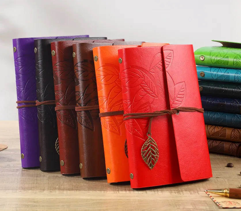 Premium Customizable Leather Travel Journal | Refillable Loose-Leaf Kraft Notebook Anakha H. Nyx