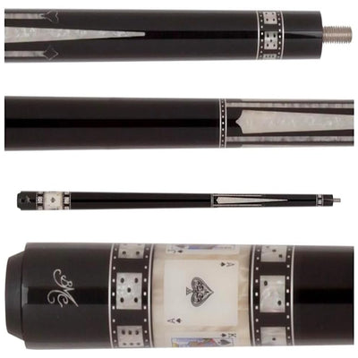 Meucci MECAS 10 Casino Cue with Paua Shell Inlays