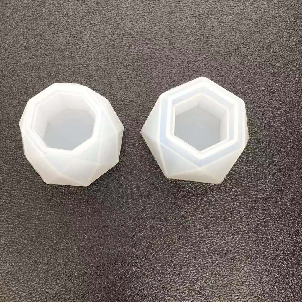 Aromatherapy Candle Soap DIY Resin Mold with Hexagon Planter Anakha H. Nyx