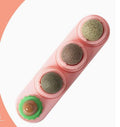 Total Feline Euphoria: The 4-Pack Rotational Catnip & Silvervine Wall Ball Set