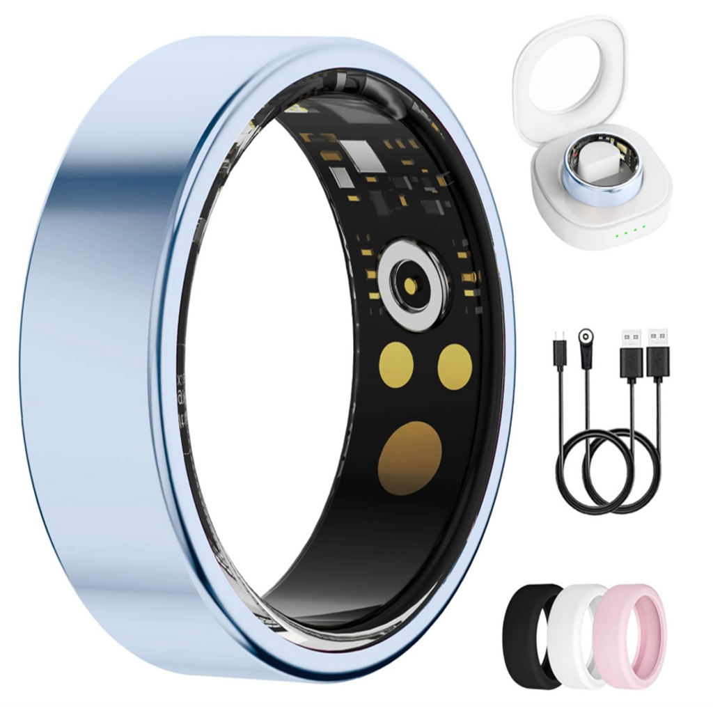 UniJethro Smart Ring – Heart Rate, Sleep & Blood Oxygen Monitor | IP68 Waterproof, No Subscription