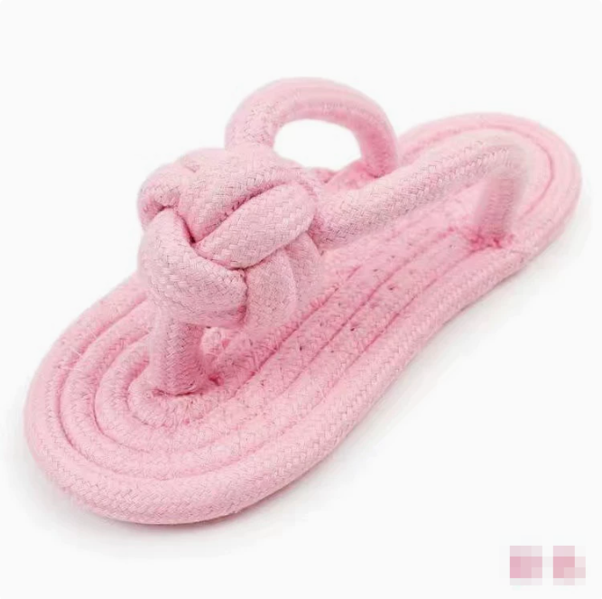 Built for the Ultimate Chew: The Slipper-Shaped Premium Cotton Rope Dog Toy