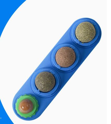 Total Feline Euphoria: The 4-Pack Rotational Catnip & Silvervine Wall Ball Set