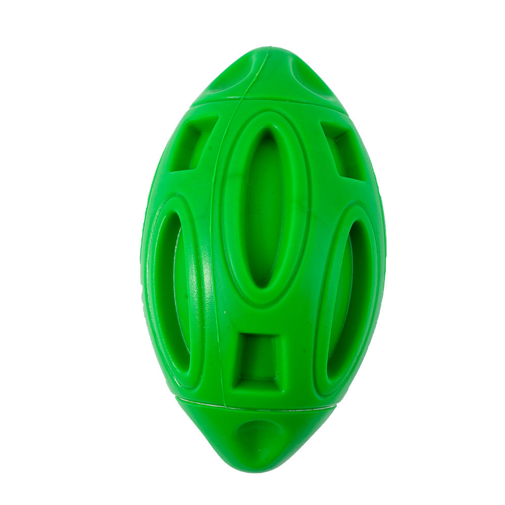Command the Field: The Gridiron Squeaker Premium Natural Latex Rugby Toy