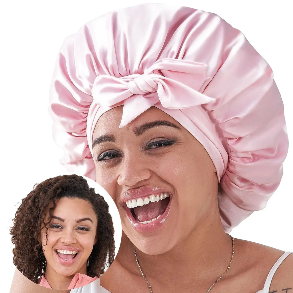 Reversible Silk Satin Bonnet Anakha H. Nyx