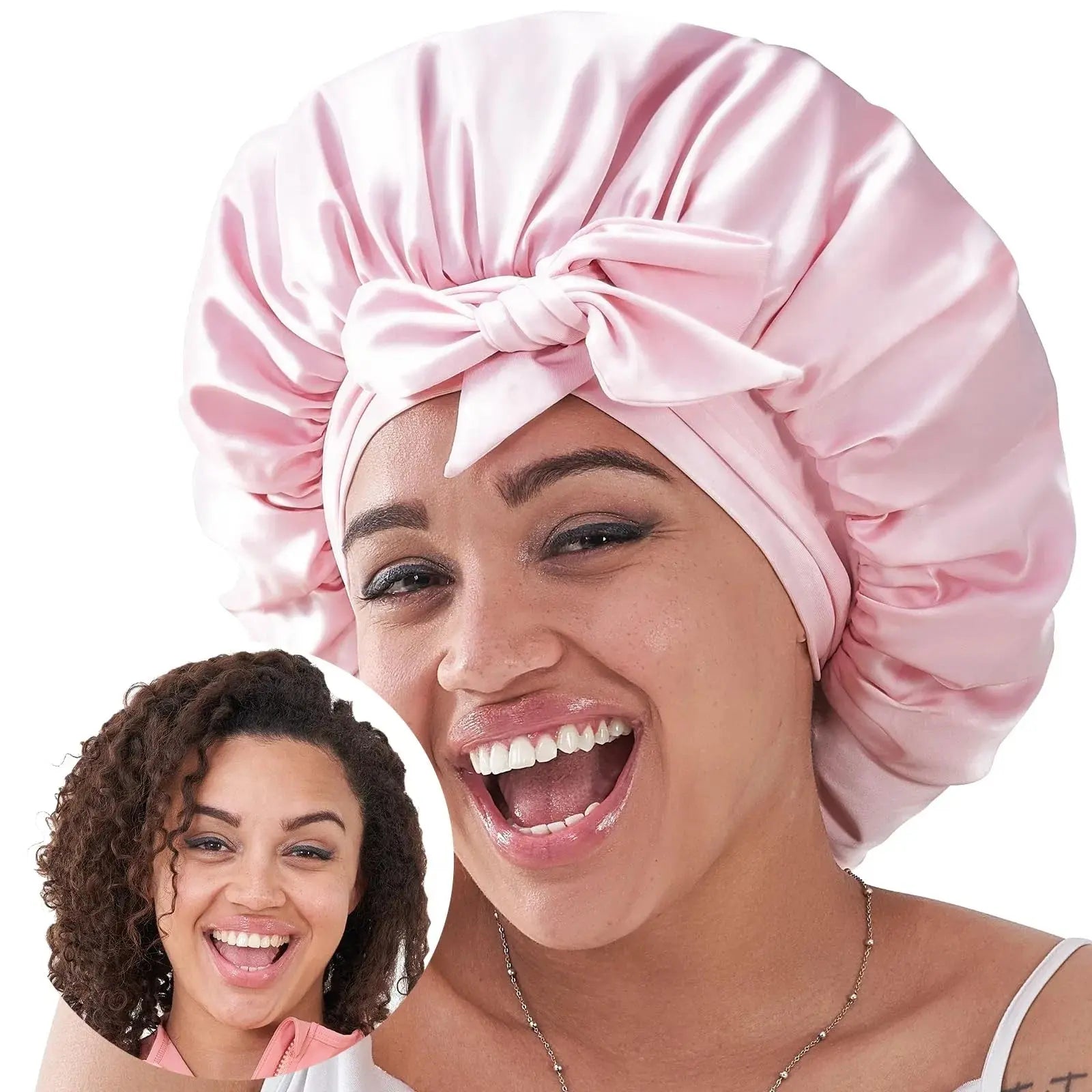 Reversible Silk Satin Bonnet Anakha H. Nyx