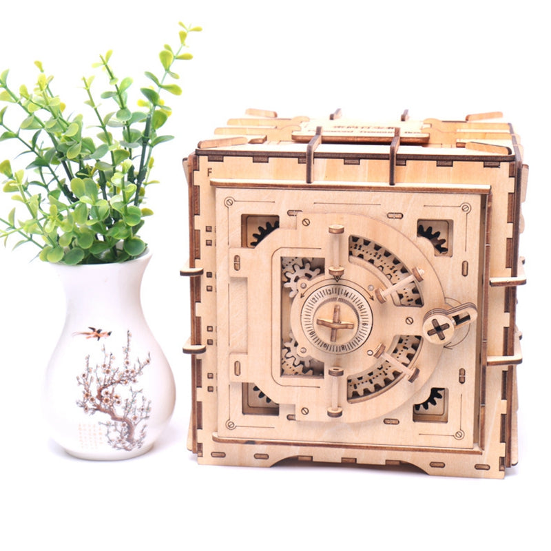 Horizon Mechanical: The 3D Cipher Hundred Treasure Box Wooden Password Puzzle