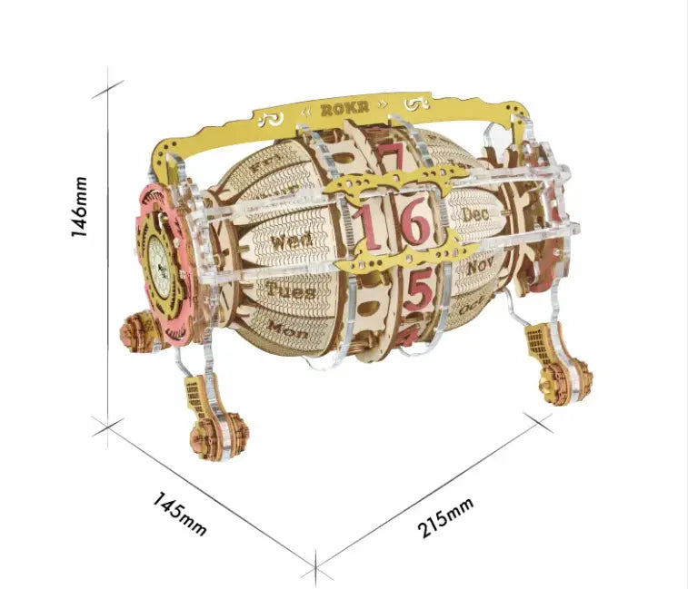 Functional Calendar Clock Puzzle Kit Anakha H. Nyx
