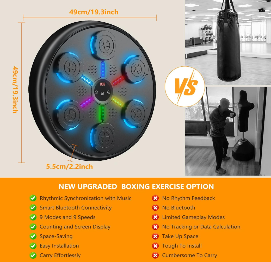 RhythmStrike Pro Smart Music Boxing Machine
