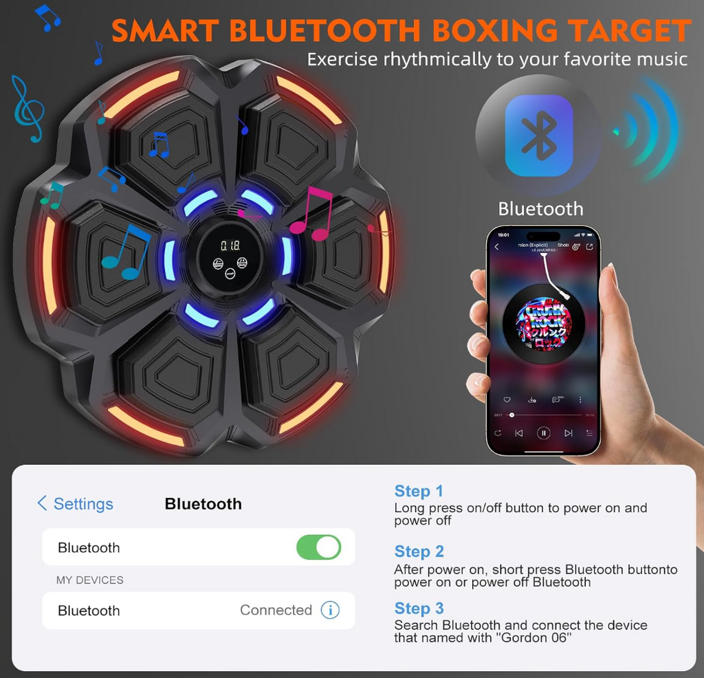 PulseBeat Pro Smart Electronic Music Boxing Machine