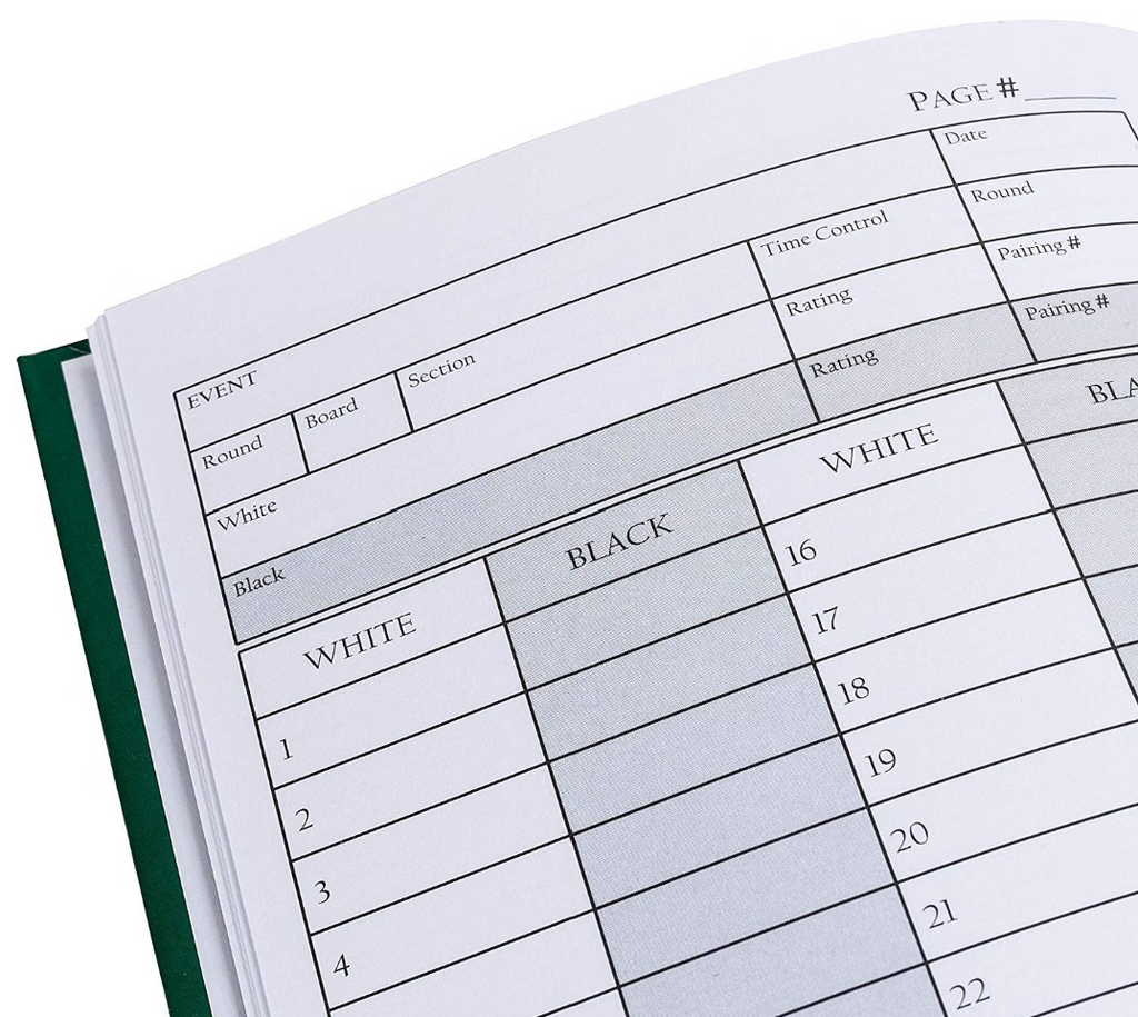 WE Games Chess Scorebook & Notation Book