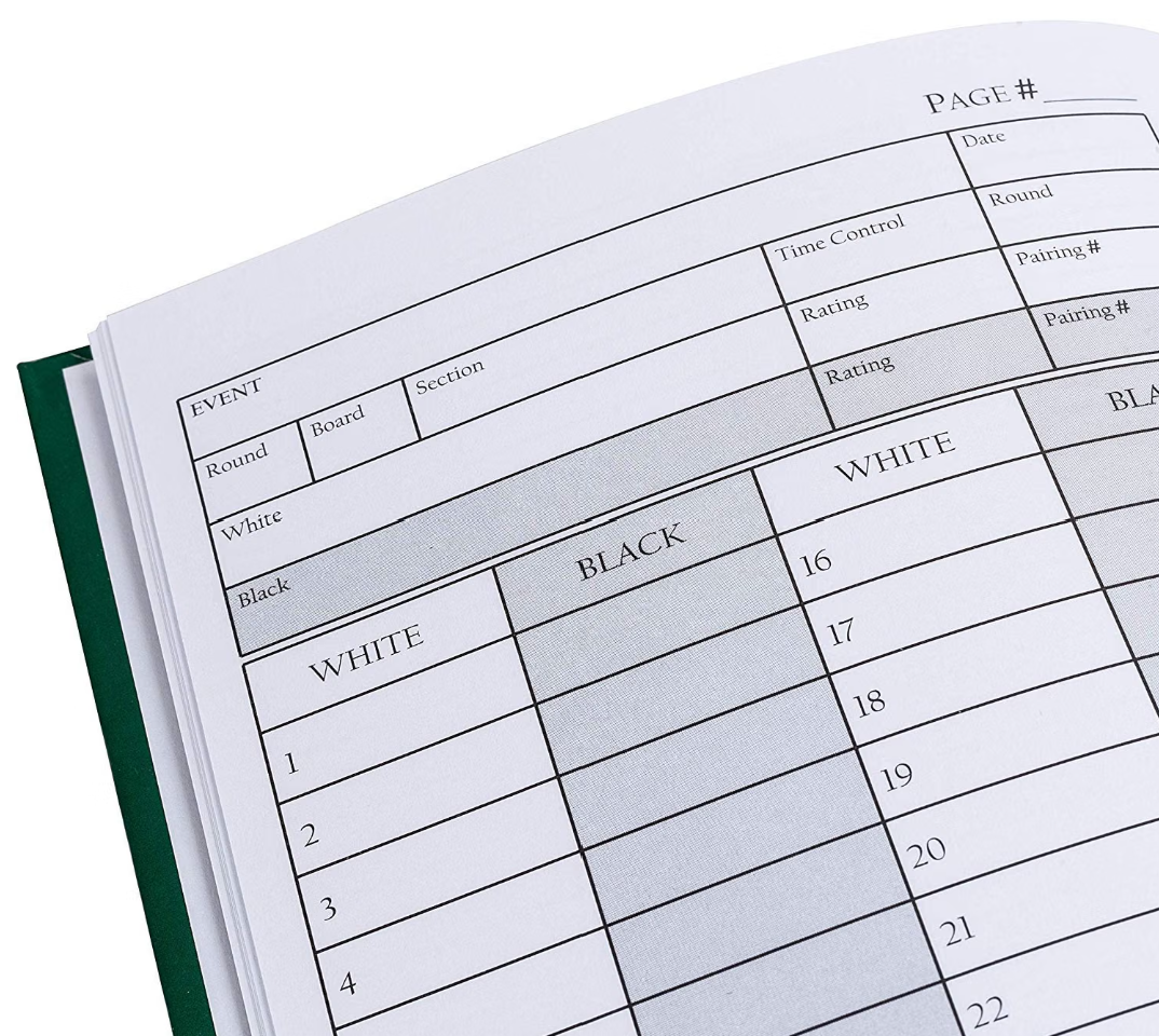 WE Games Chess Scorebook & Notation Book
