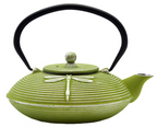 SECHUDO Cast Iron Teapot - Dragonfly or Polka Dot Pattern