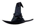 Premium Satin Pleated Witch Hat | Deluxe Ruched Gothic Sorceress Costume Cap Anakha H. Nyx
