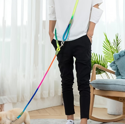 Hands-Free Adventure: The Premium Reflective Hands-Free Crossbody Dual Dog Leash