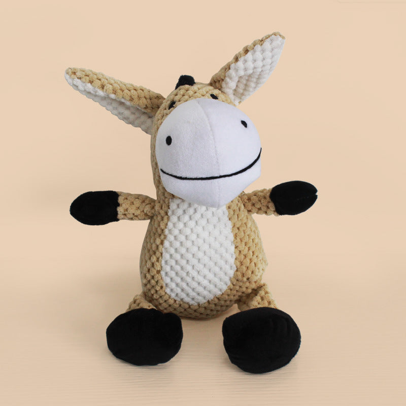 Comfort Meets Play: The Jumbo Corduroy Companion Plush Dog Toy