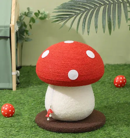 Mushroom Cat Scratching Post – Durable, Non-Scratch Sisal Cat Tree Anakha H. Nyx