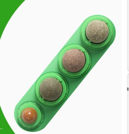 Total Feline Euphoria: The 4-Pack Rotational Catnip & Silvervine Wall Ball Set