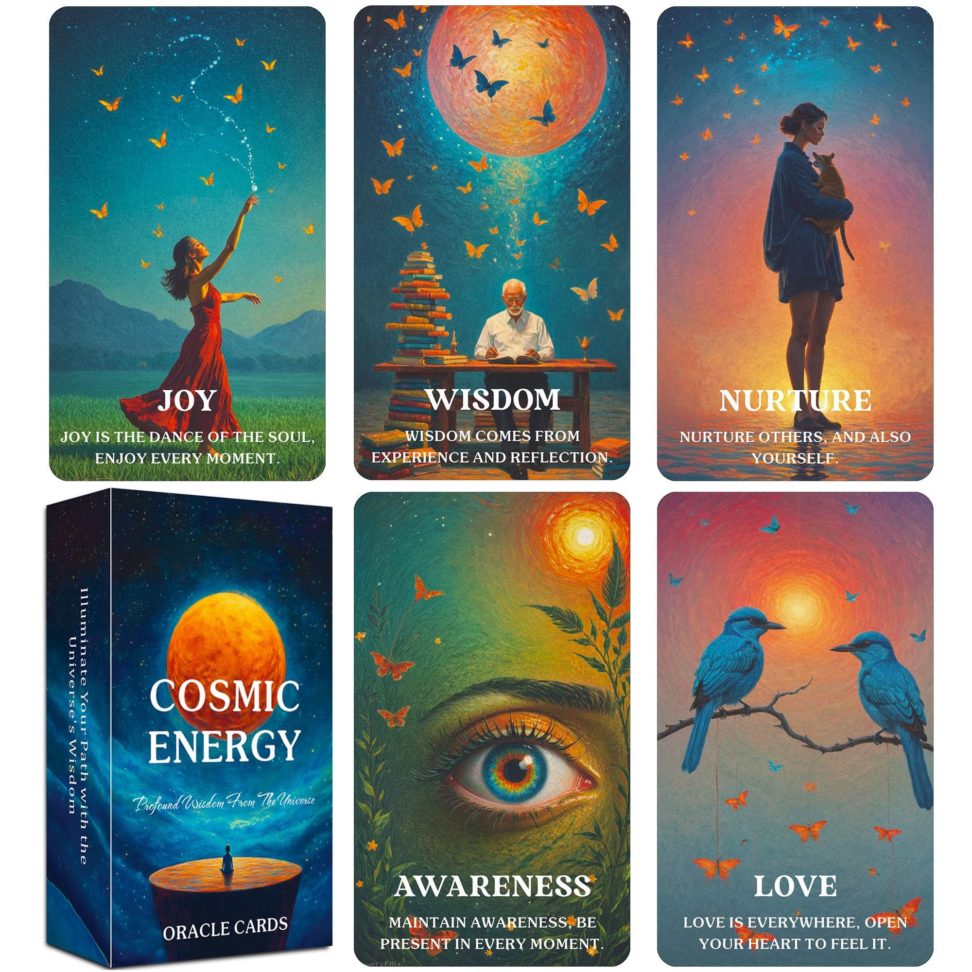 GZXINKE Cosmic Energy Oracle Cards