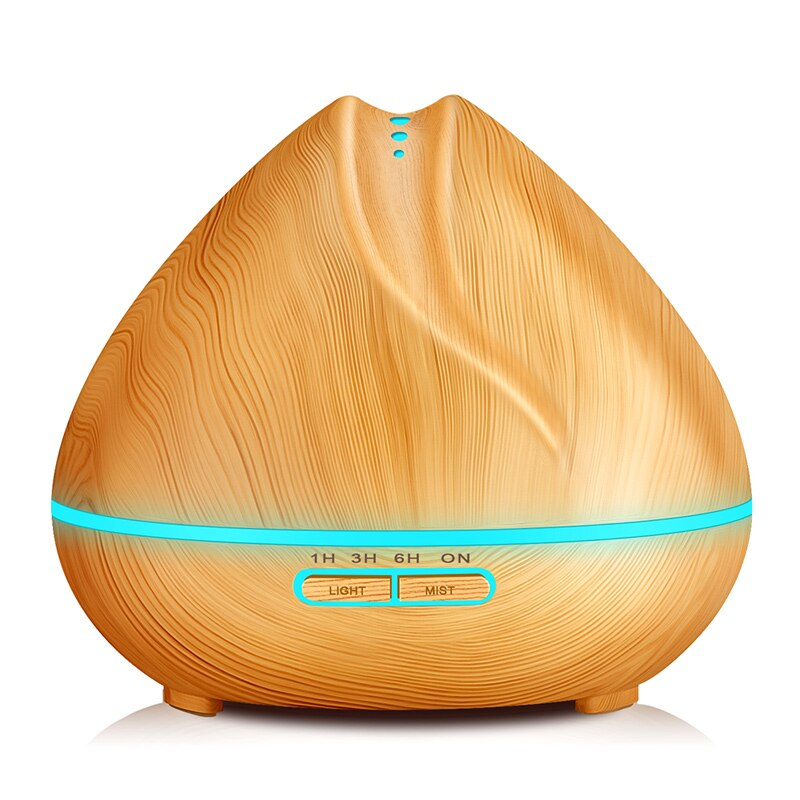 400ml Ultrasonic Essential Oil Diffuser - Faux Wood Cool Mist Humidifier