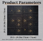 STAR PRINTED BLACK TAROT CLOTH