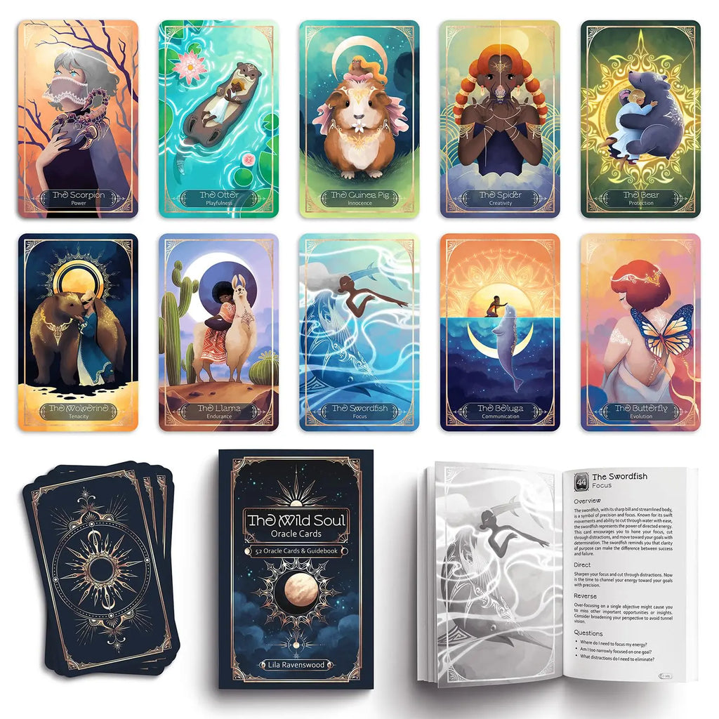 The Wild Soul Oracle Cards by Lila Ravenswood Anakha H. Nyx