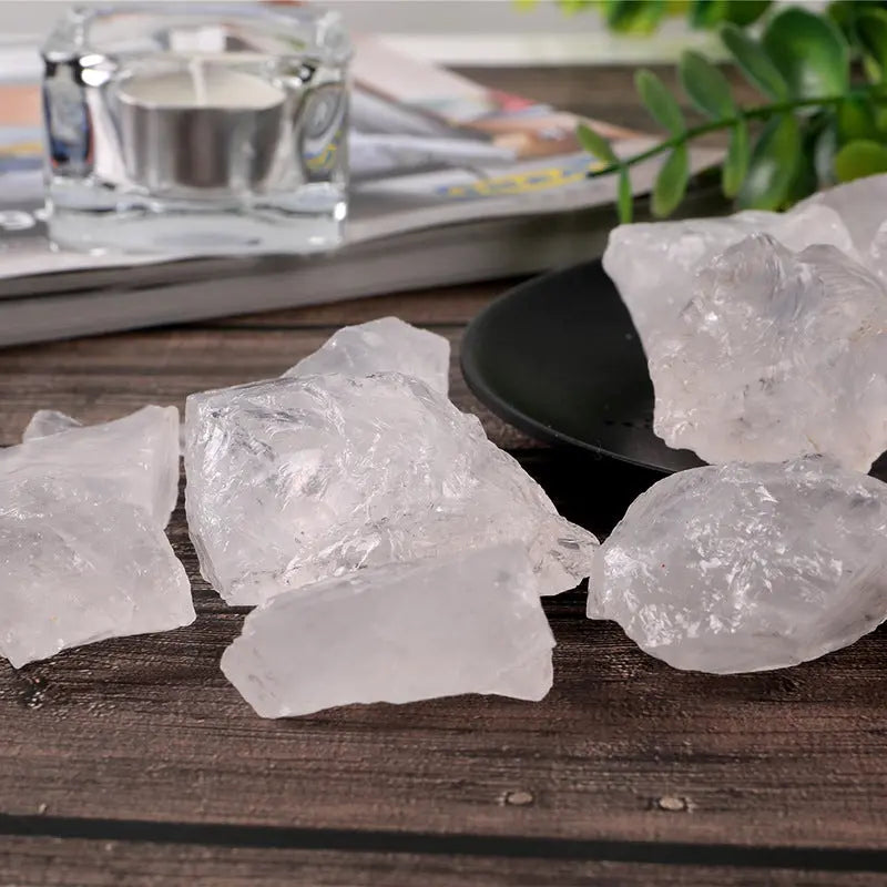 Natural White Quartz Raw Stone for Home Aromatherapy Decor Anakha H. Nyx