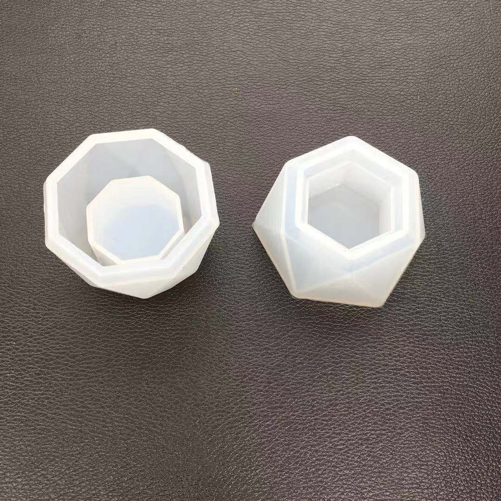 Aromatherapy Candle Soap DIY Resin Mold with Hexagon Planter Anakha H. Nyx