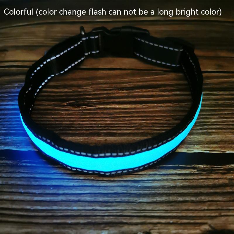 Illuminate the Dark: The Aegis Premium Reflective LED Luminous Dog Collar