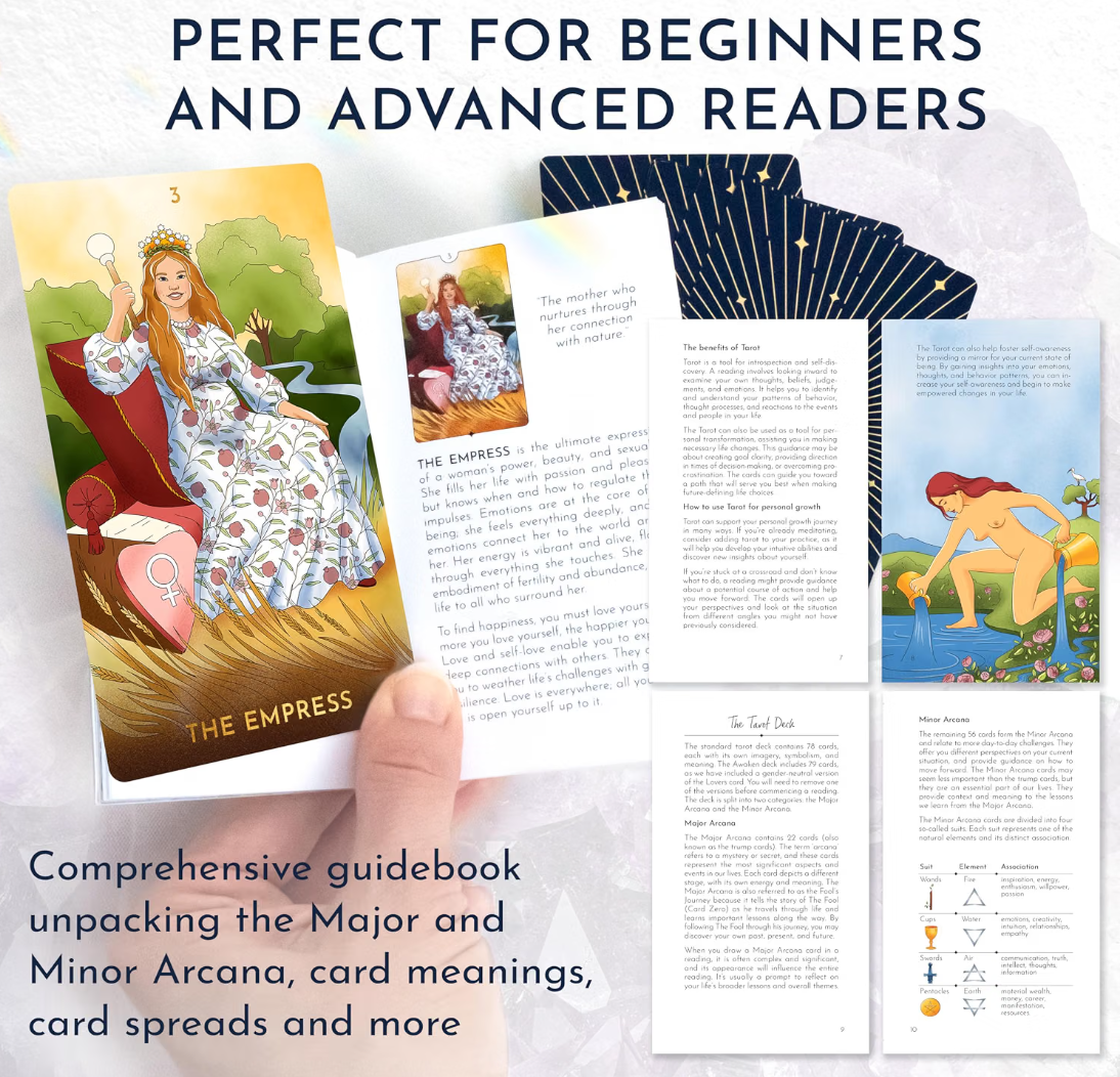 RYVE Awaken Modern Inclusive Tarot Cards Deck