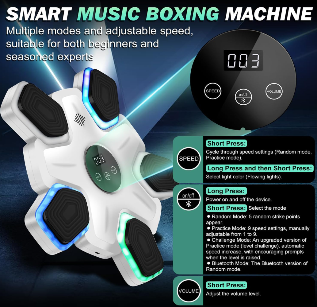 Professional Smart Music Boxing Machine