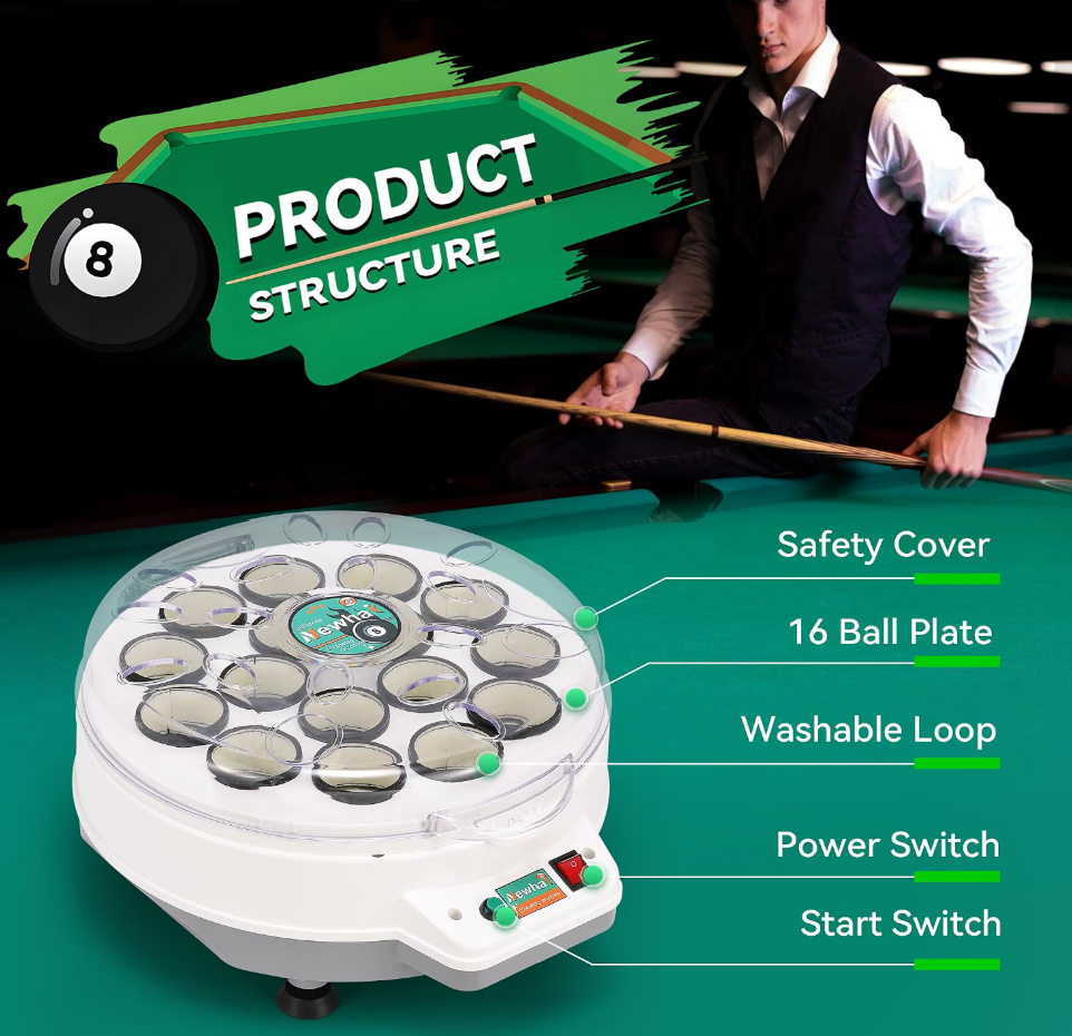Newhai 16-Ball Automatic Billiard Cleaner