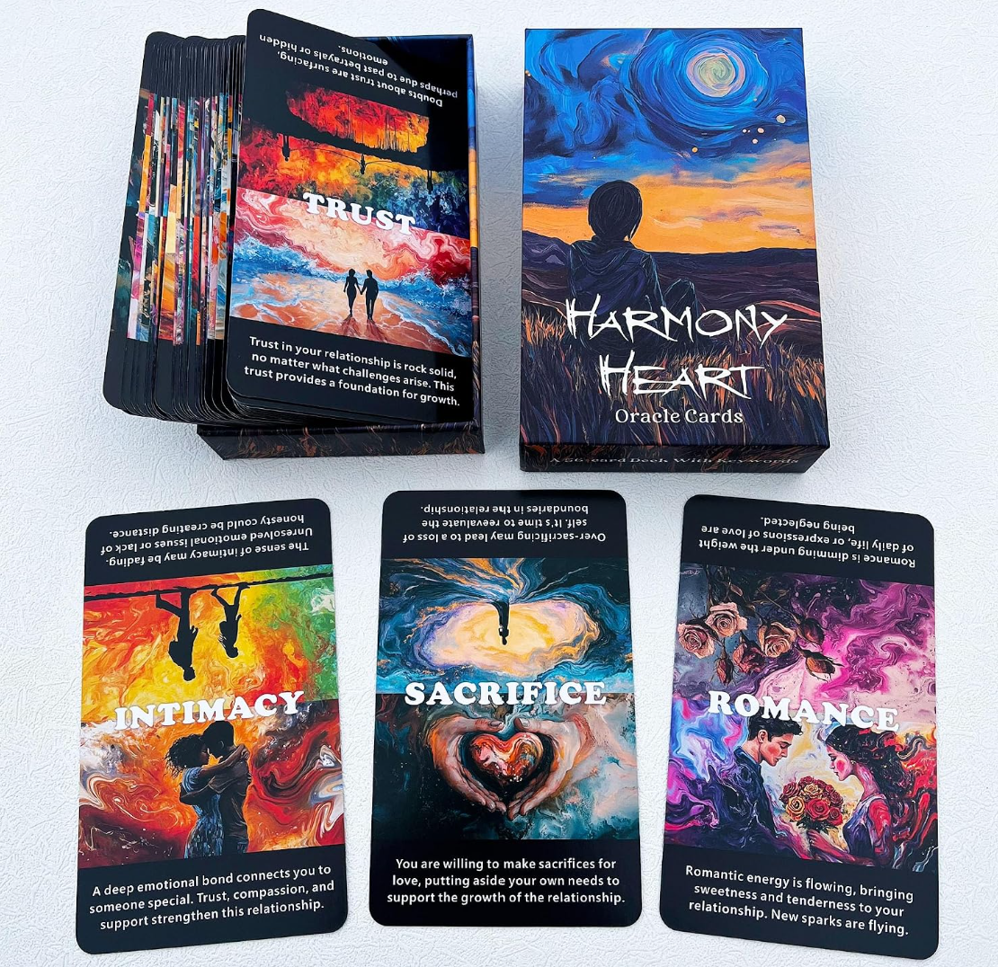 DPEHAKMK Harmony Heart Life Situations Oracle Cards