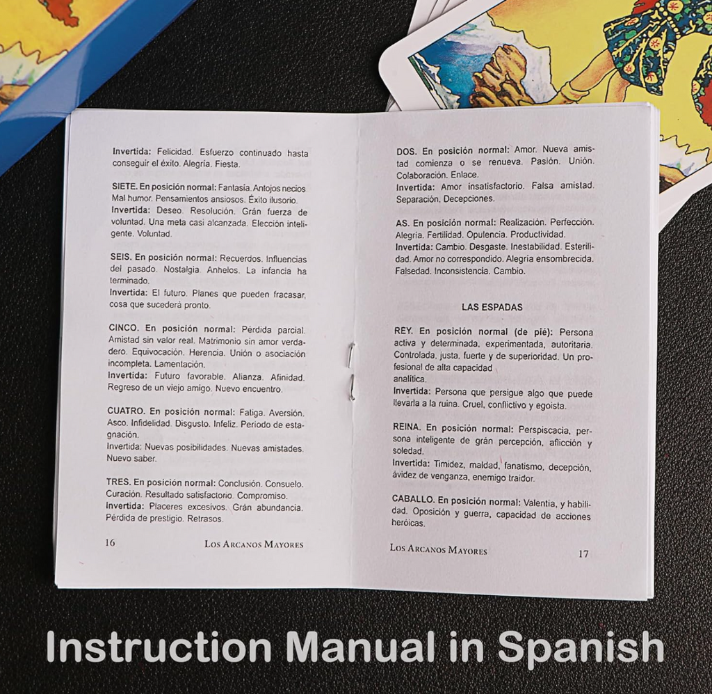 Bilingual Tarot - CINROPE Cartas de Tarot en Español