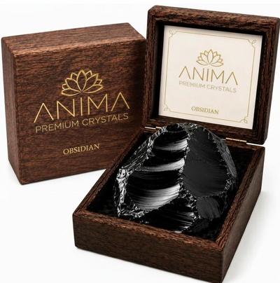 Anima® Large Raw Natural Obsidian Crystal