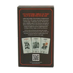 The back of a black Occult Tarot box displaying a QR code link to download a digital guidebook PDF.