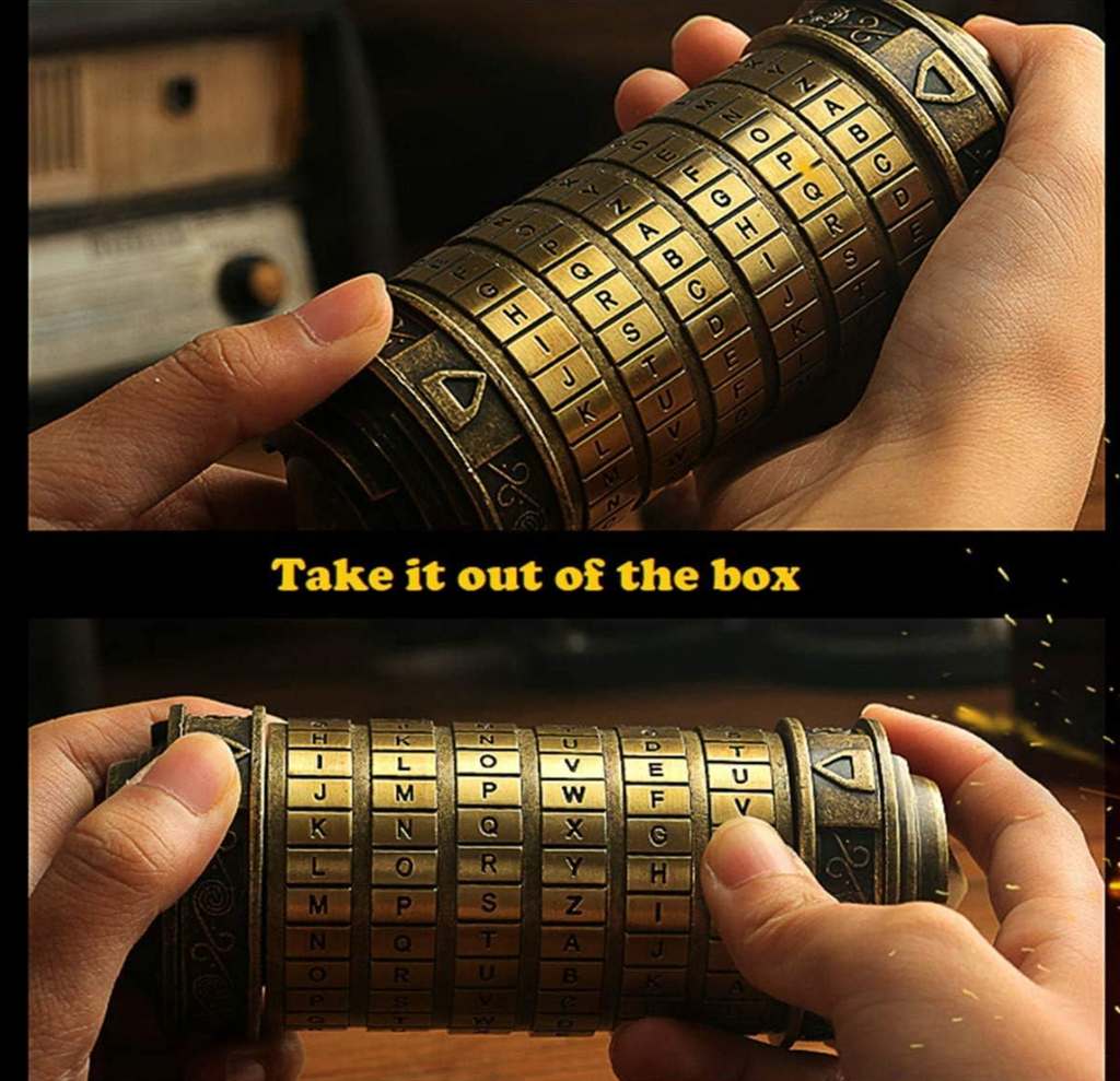 Cryptex Da Vinci Code Mini Cryptex Lock Puzzle Box