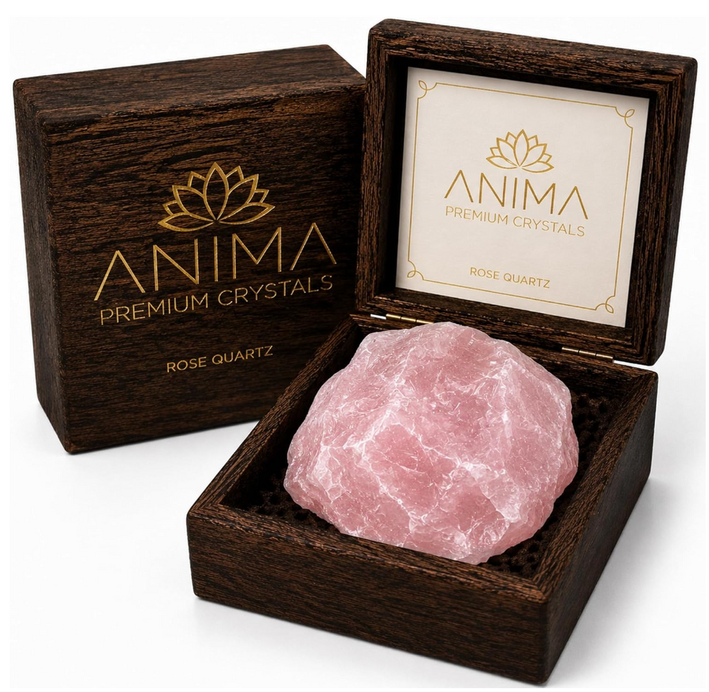 Anima® Large Raw Madagascar Rose Quartz Crystal