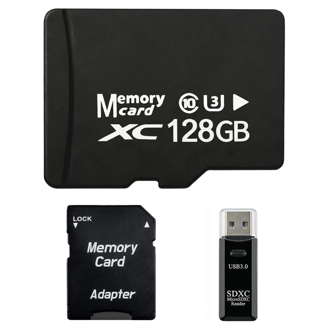 TIDEFORCIX 128GB High-Endurance Micro SDXC Card Set