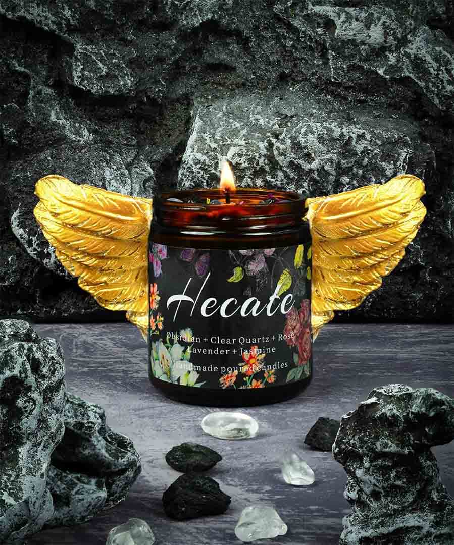 Hecate Scented Candle - Lavender Devotional Altar Votive