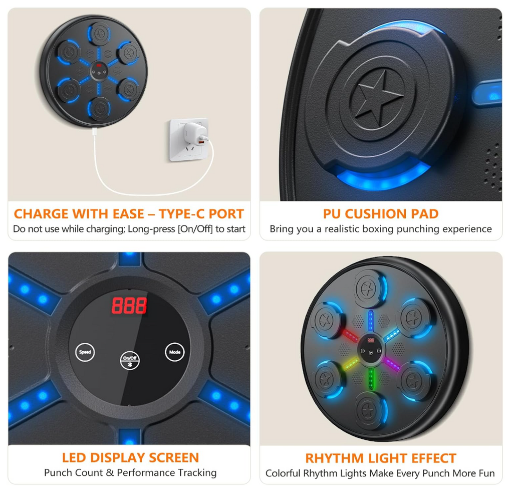 RhythmStrike Pro Smart Music Boxing Machine