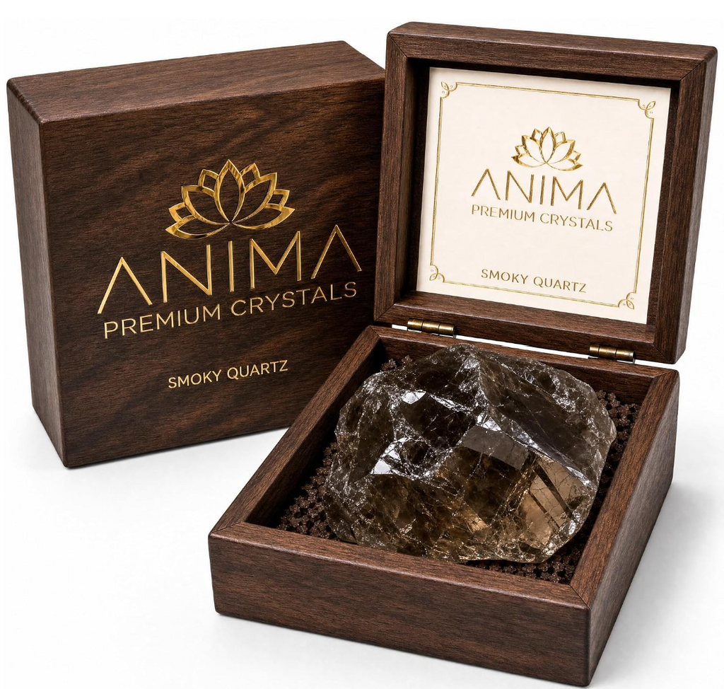 Anima® Large Raw Brazilian Smoky Quartz Crystal