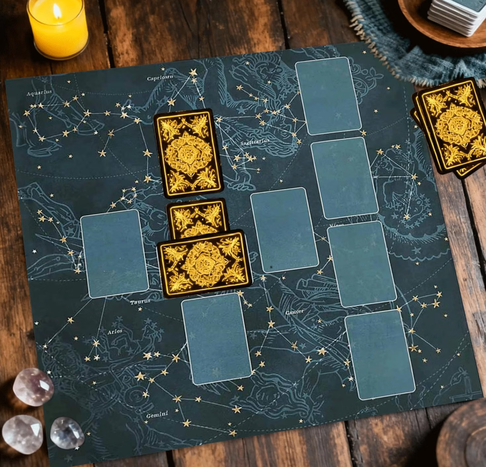 Blue Tarot Mat & Altar Cloth